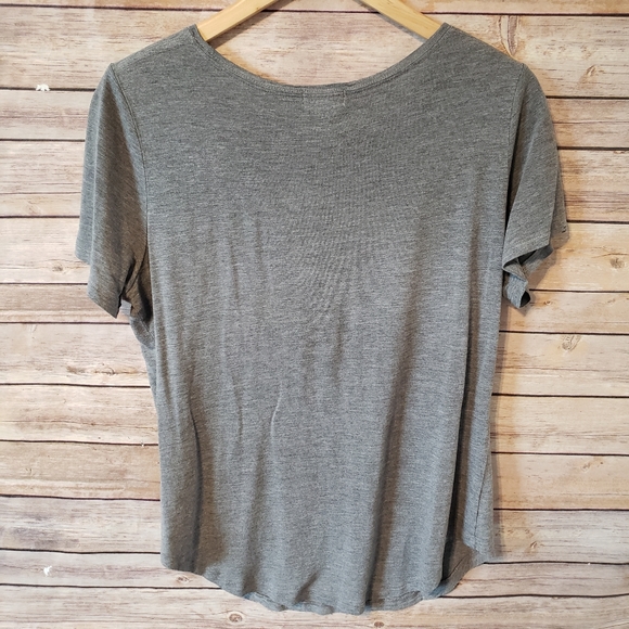 Old Navy Espresso Then Proseco Gray Top Medium - Picture 5 of 7